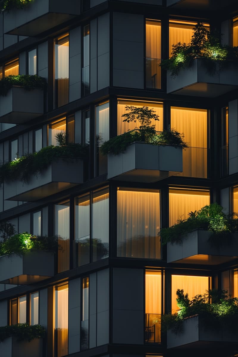 Modern architectural building